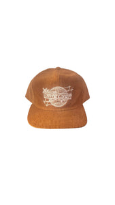 Corduroy 5-panel snapback cap